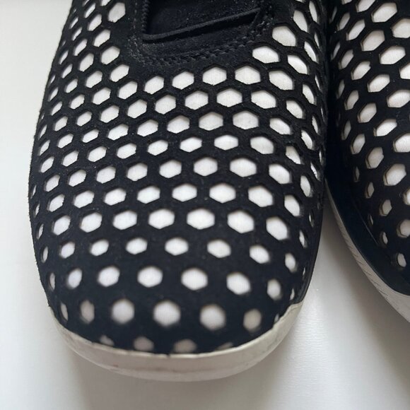 PRADA Black and White Slip-On Sneaker - Picture 4 of 9
